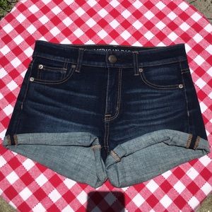 American Eagle Outfitters denim Hi-rise shorties
